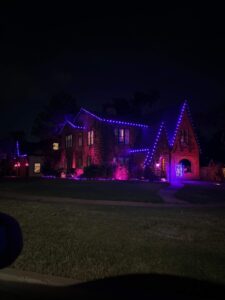 Spectacular Purple Christmas Light Installation edmond ok