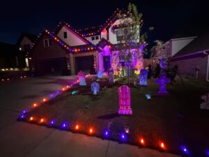 Spooktacular Halloween Lighting And Decoration Installation