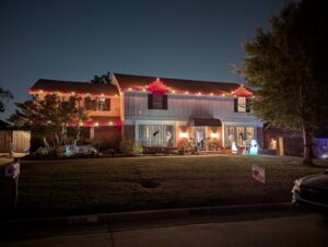 Charming Candy Cane Holiday Lighting Installation Okc Ok