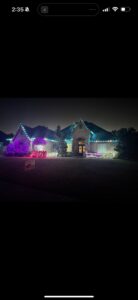 Vibrant Multicolor Holiday Lighting Installation Edmond OK